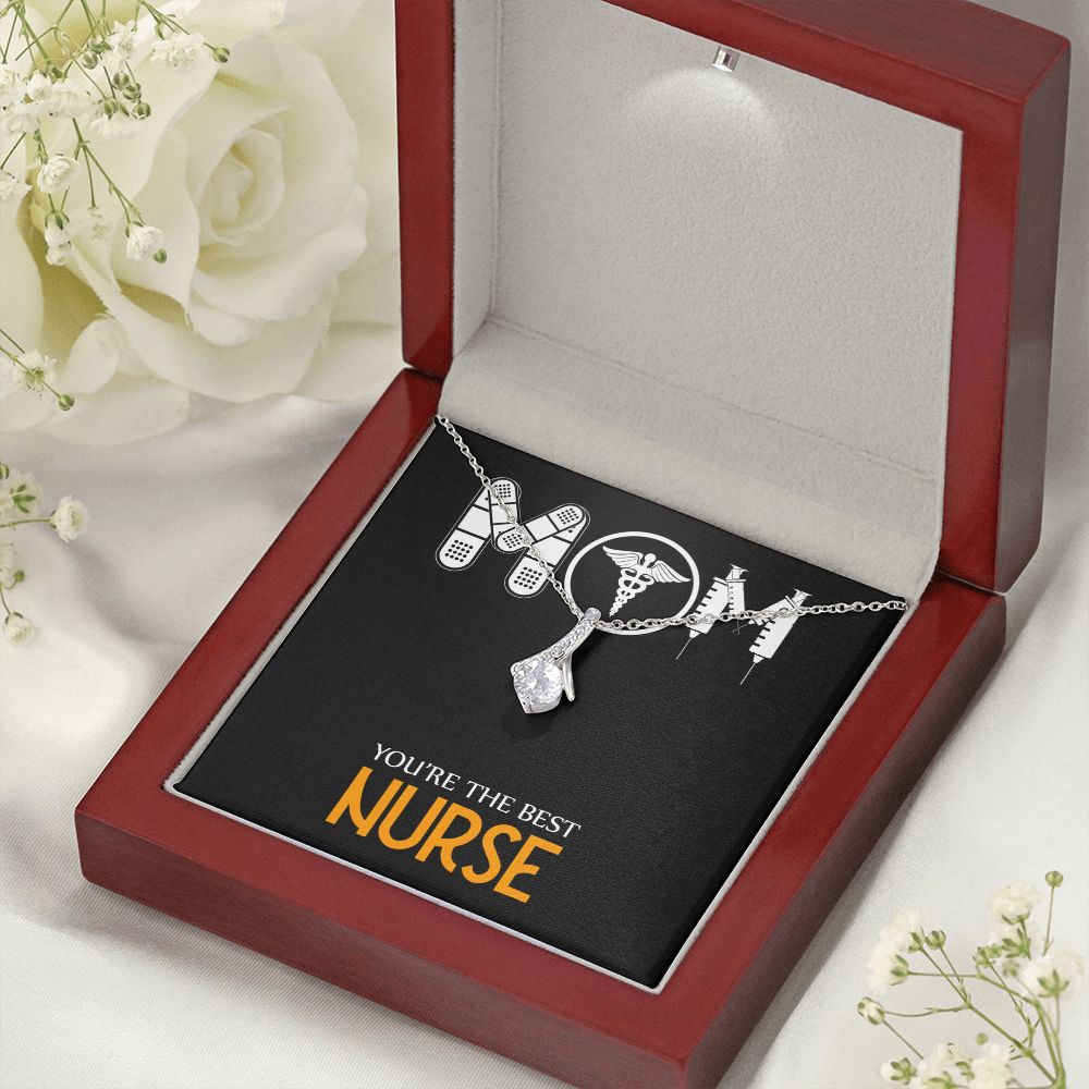 Mom Nurse Alluring Ribbon Necklace-Express Your Love Gifts