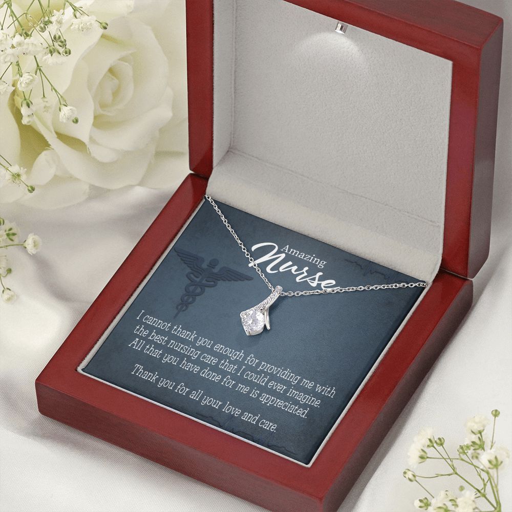 Best Nursing Care Alluring Ribbon Necklace-Express Your Love Gifts