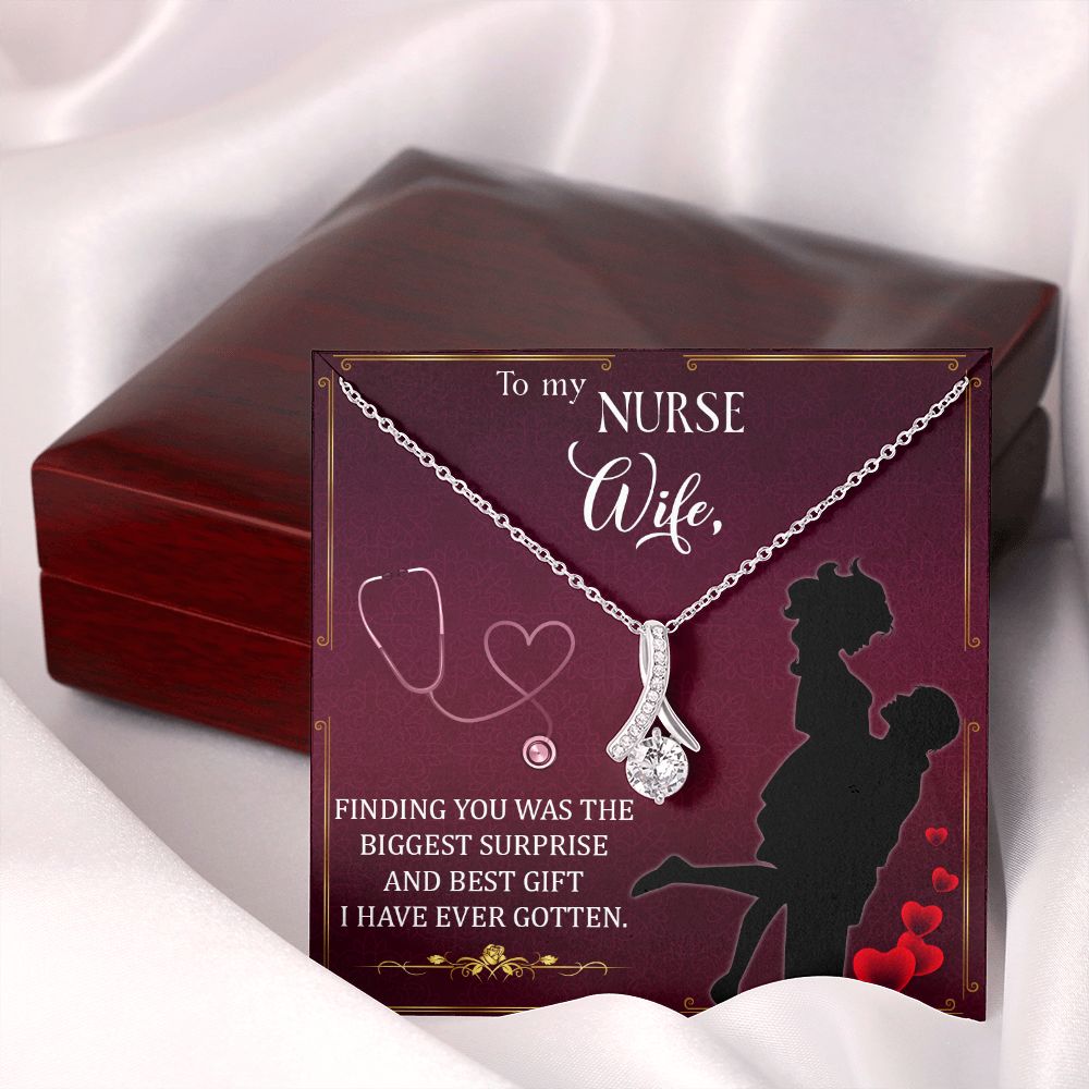 Wife Nurse Finding You Alluring Ribbon Necklace-Express Your Love Gifts