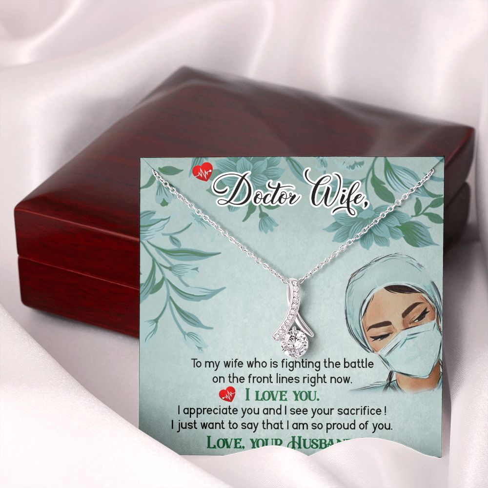 Doctor Wife Alluring Ribbon Necklace-Express Your Love Gifts