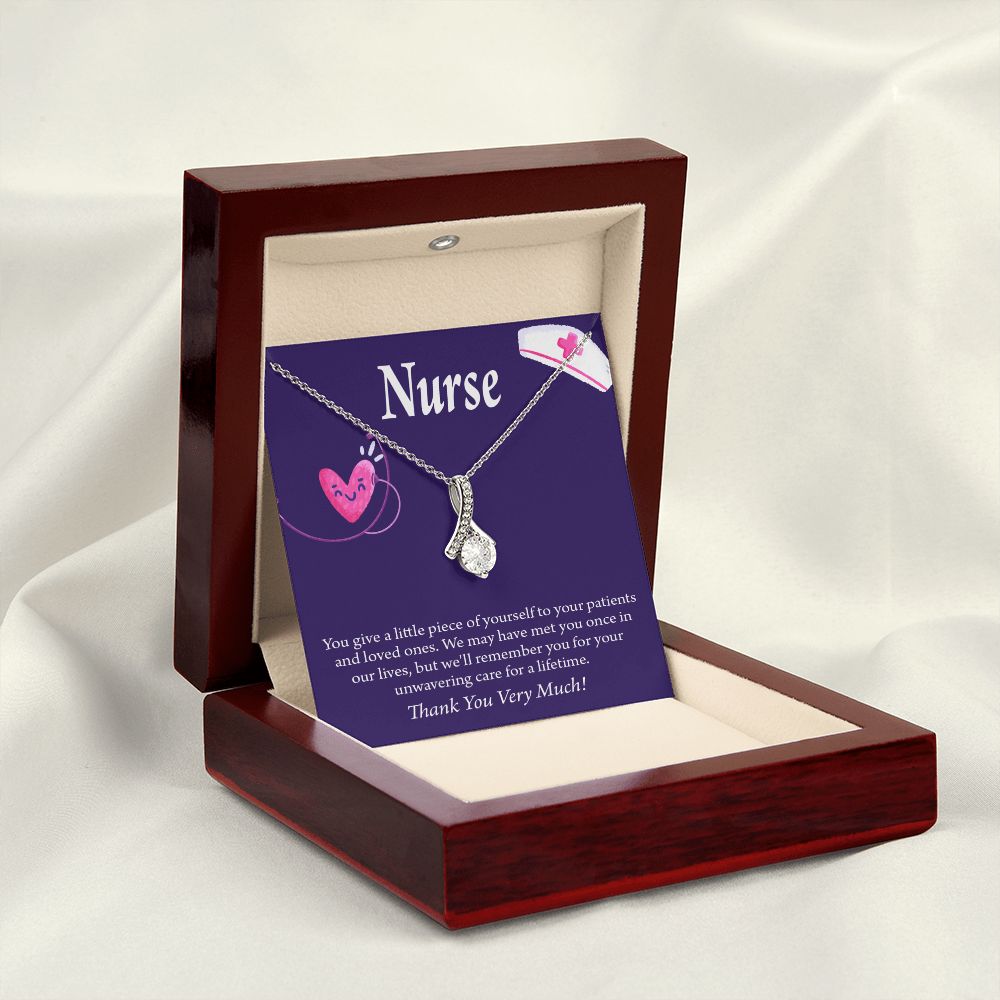 Remarkable Nurse Alluring Ribbon Necklace-Express Your Love Gifts