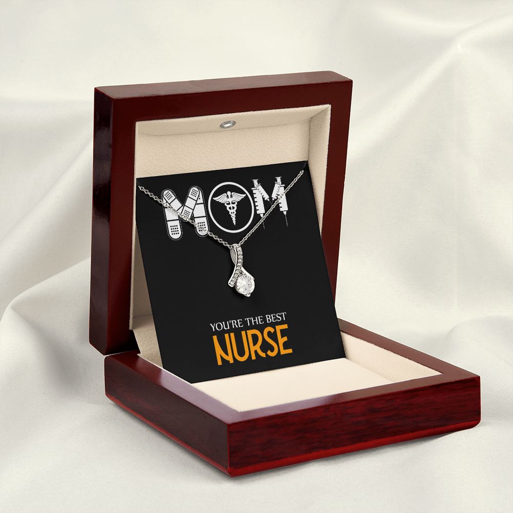 Mom Nurse Alluring Ribbon Necklace-Express Your Love Gifts