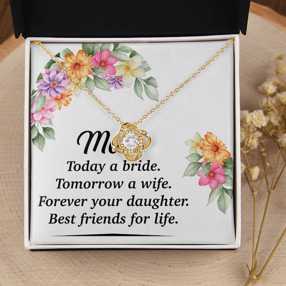 Mom Bestfriend For Life Infinity Knot Necklace-Express Your Love Gifts