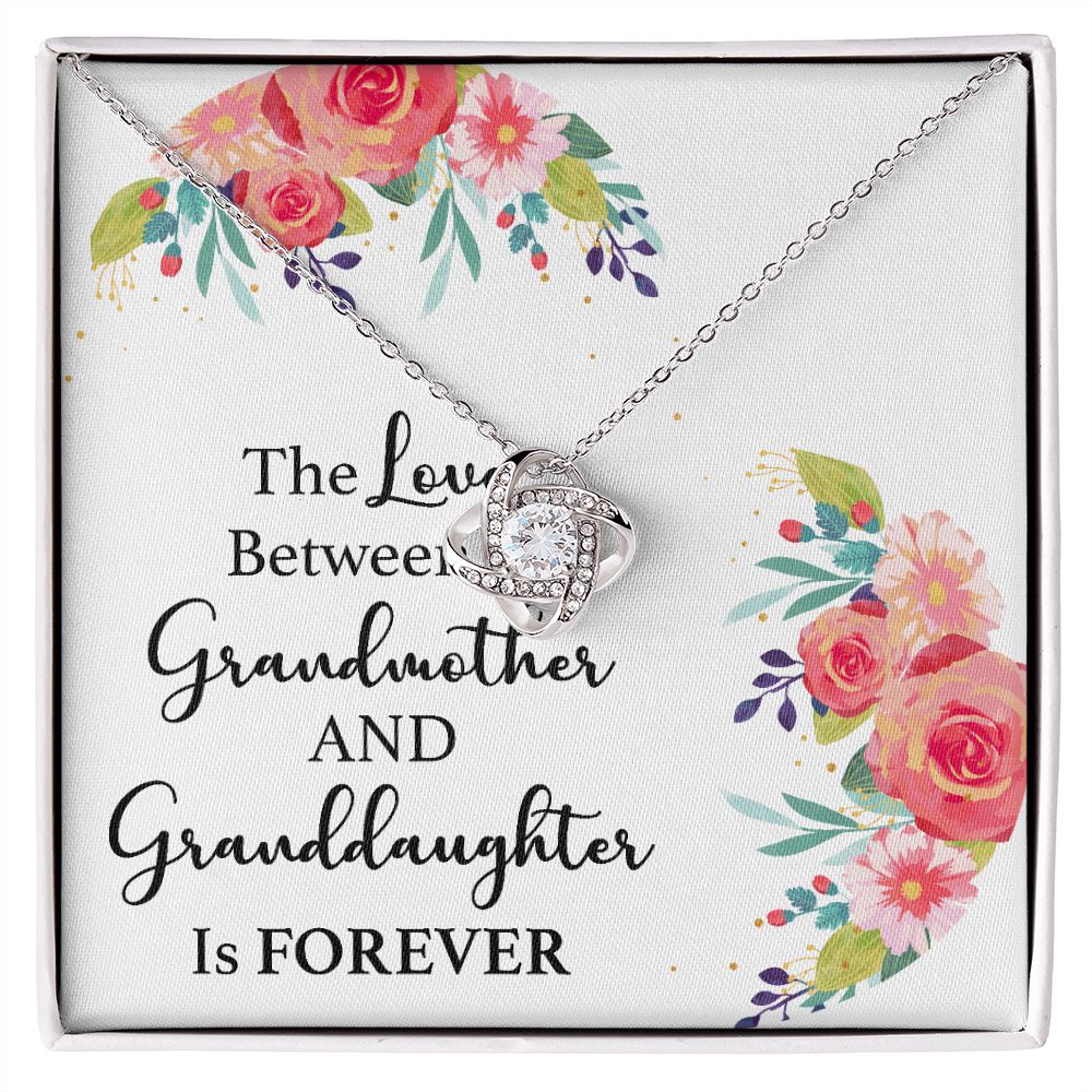 The Love Between a Grandmother and Granddaughter Infinity Knot Necklace-Express Your Love Gifts