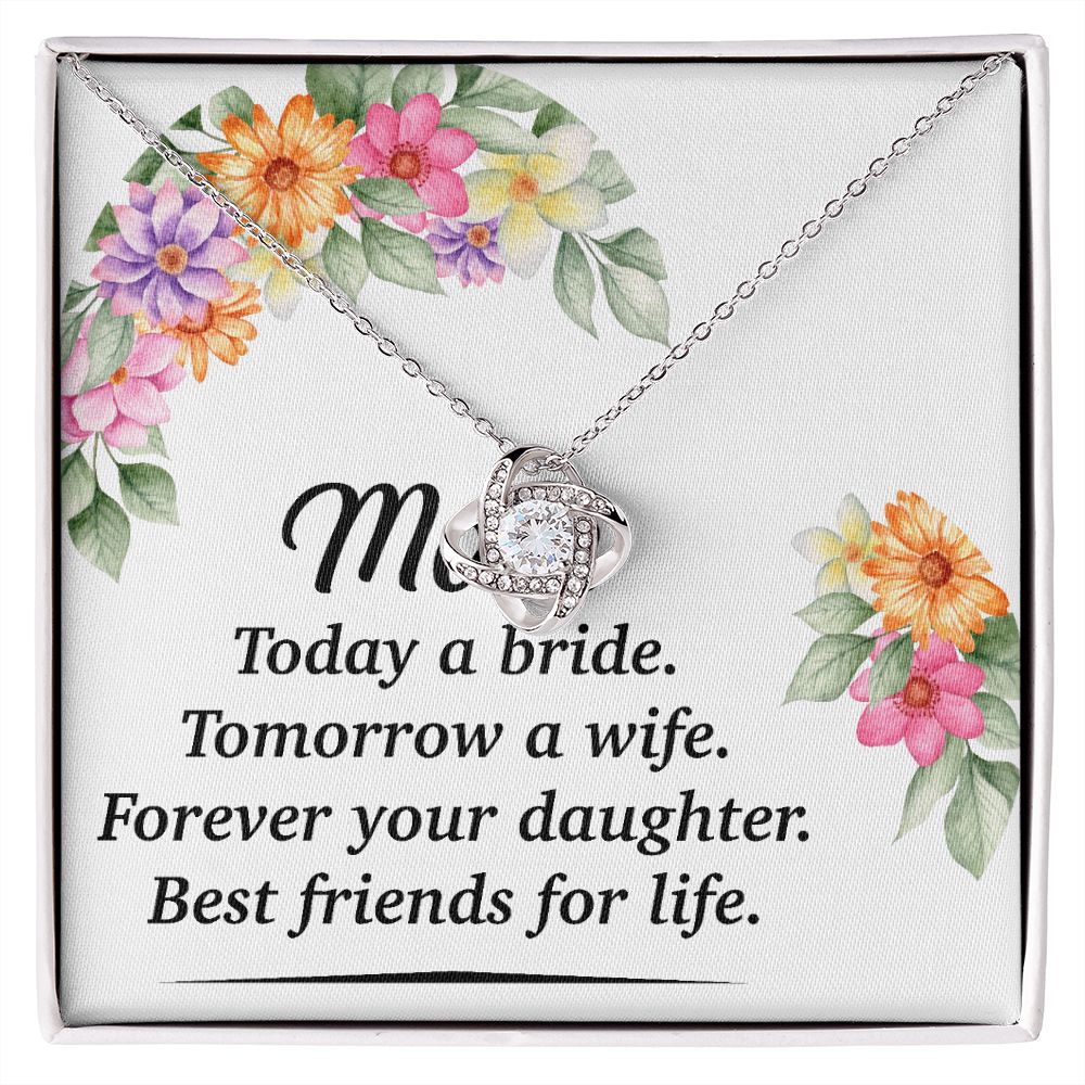 Mom Bestfriend For Life Infinity Knot Necklace-Express Your Love Gifts