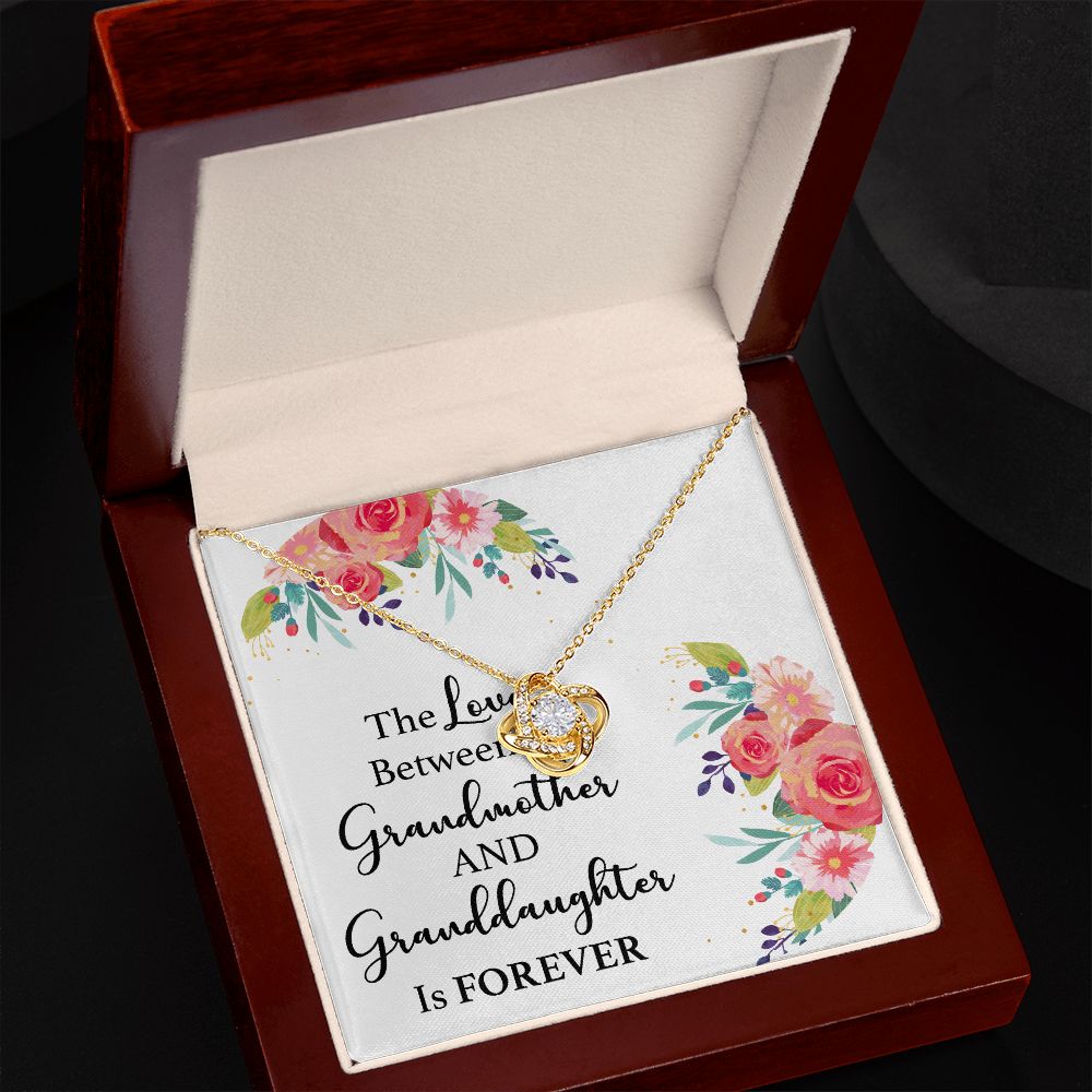 The Love Between a Grandmother and Granddaughter Infinity Knot Necklace-Express Your Love Gifts