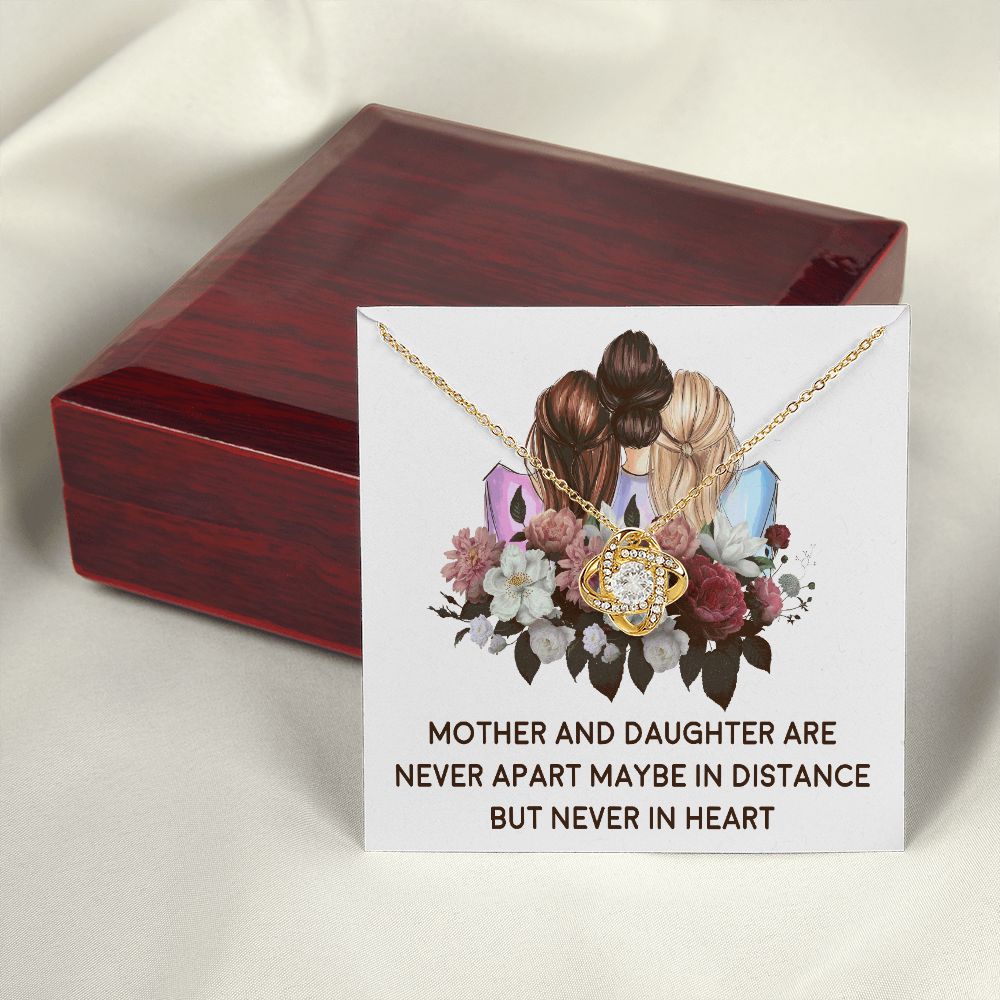 Mother and Daughter Never Apart Infinity Knot Necklace-Express Your Love Gifts