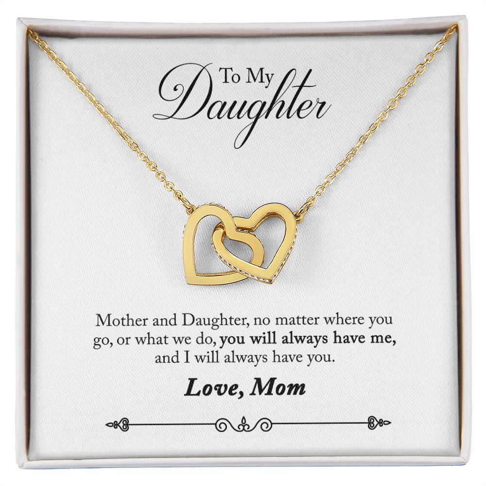 To My Daughter From Mom You Will Always Have Me Inseparable Necklace-Express Your Love Gifts