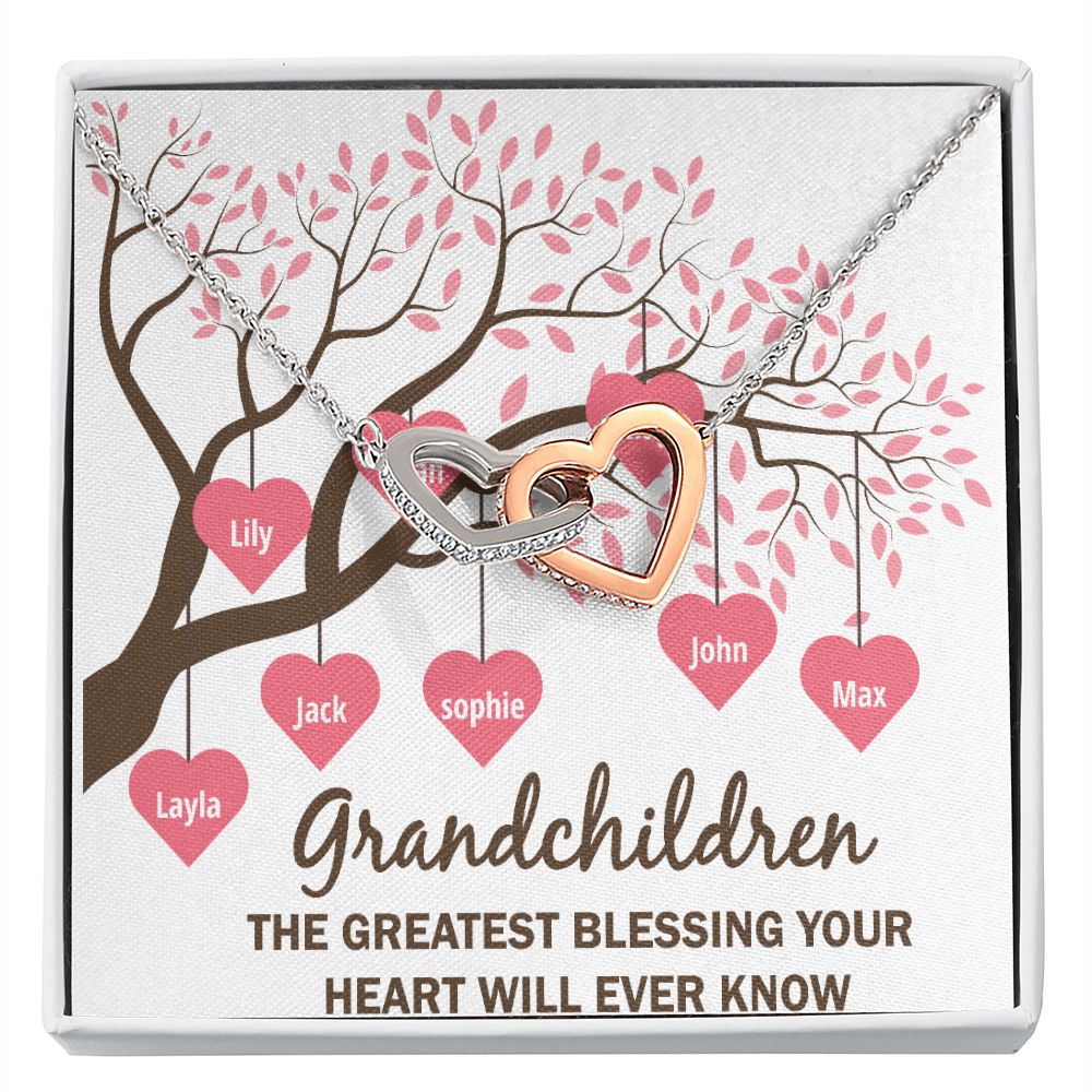 Grandchildren the Greatest Blessing Inseparable Necklace-Express Your Love Gifts