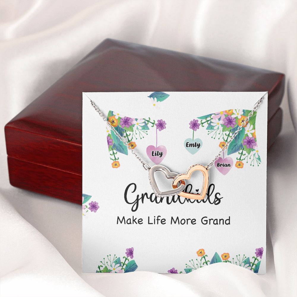Grandkids Make Life More Grand Inseparable Necklace-Express Your Love Gifts