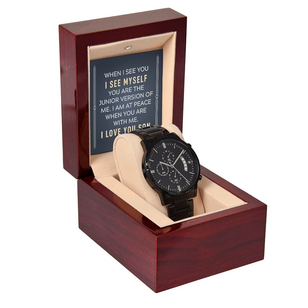 To My Son - I'm hotsell Always Here For You - Black Chronograph Watch