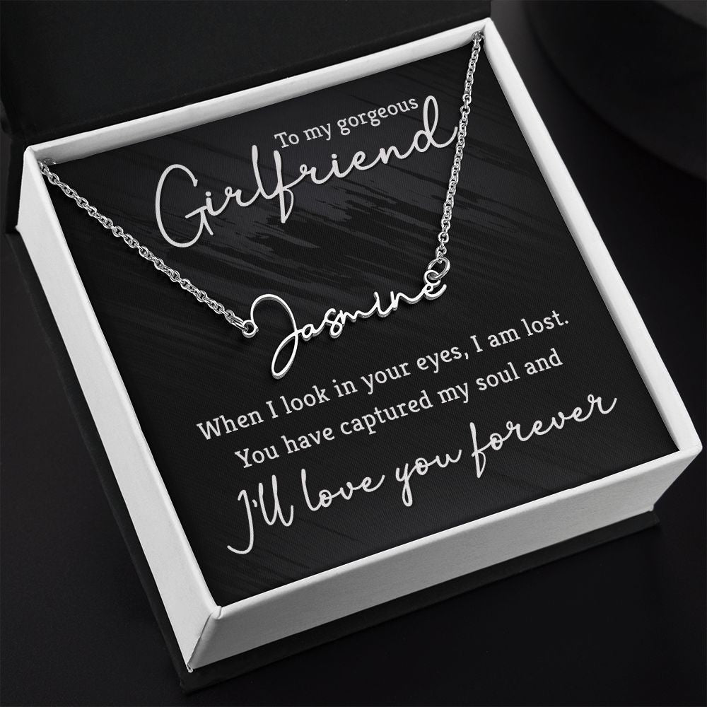 To my gorgeous girlfriend sales necklace