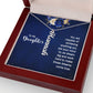 To My Daughter You Are Capable of Achieving Anything Vertical Name Necklace-Express Your Love Gifts