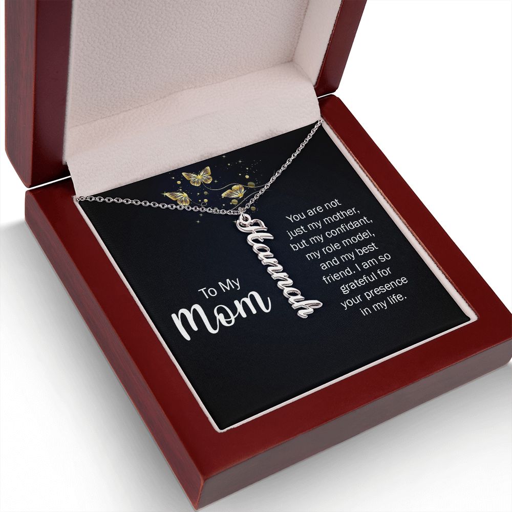 To My Mom You Are Not Just My Mother Vertical Name Necklace-Express Your Love Gifts