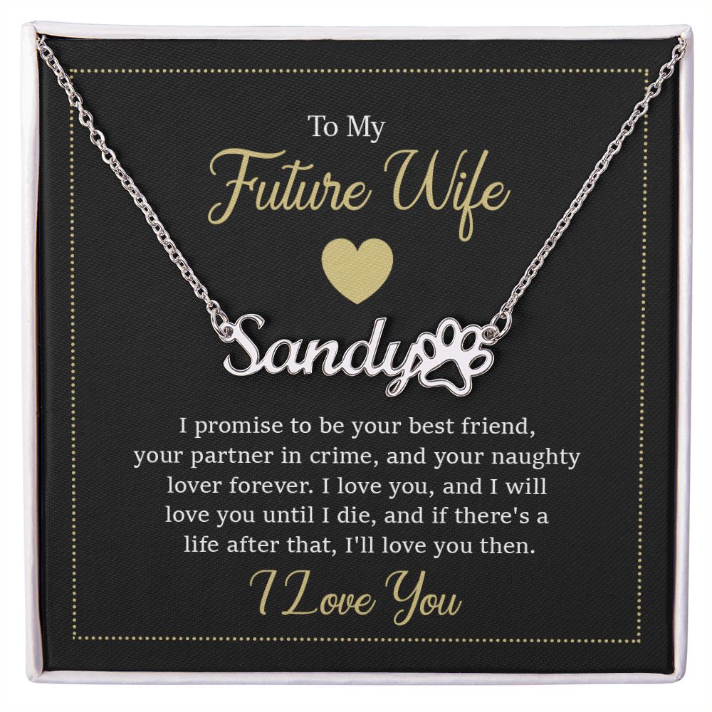 Amazon.com: To My Future Wife Necklace, Promise Necklace For Her, Fiance  Gifts For Her, Birthday Gifts For Future Wife With Message Card, Bride To  Be Gifts, Present for Valentine, Birthday, Anniversary and