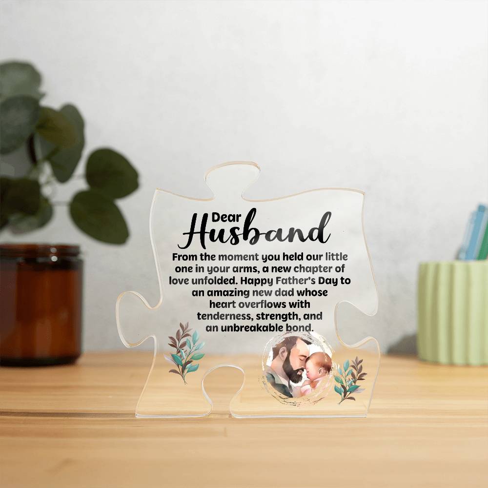 Unbreakable Bond Printed Acrylic Puzzle Plaque-Express Your Love Gifts