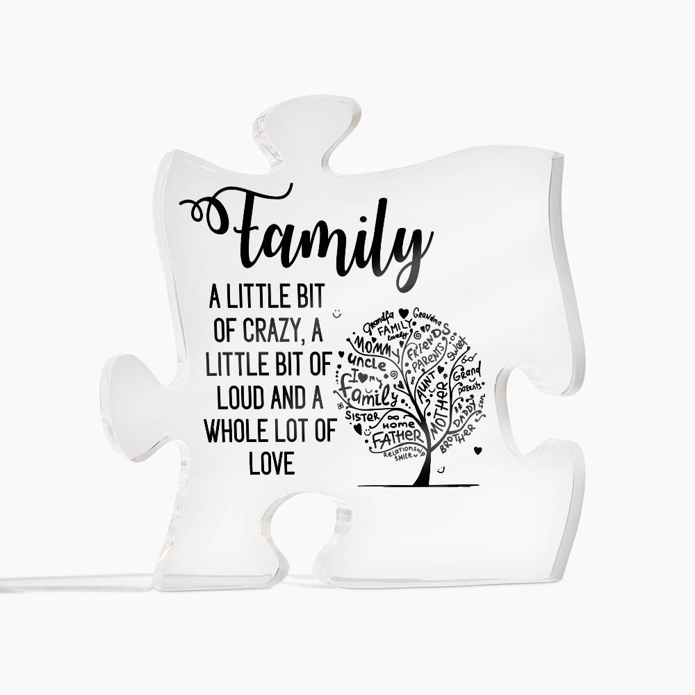 Family Printed Acrylic Puzzle Plaque-Express Your Love Gifts