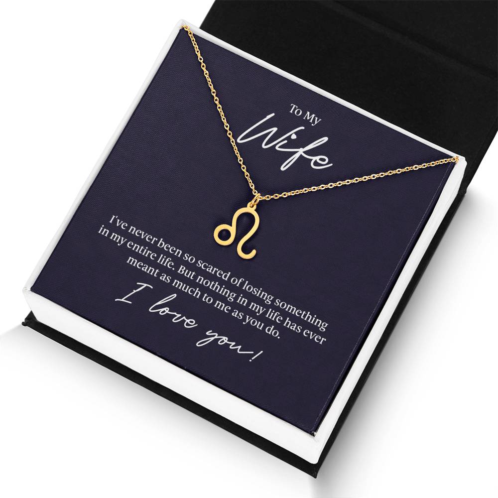 To My Wife Losing Someone Zodiac Name Necklace-Express Your Love Gifts