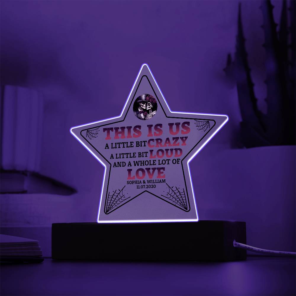 This is Us Printed Star Acrylic Plaque-Express Your Love Gifts