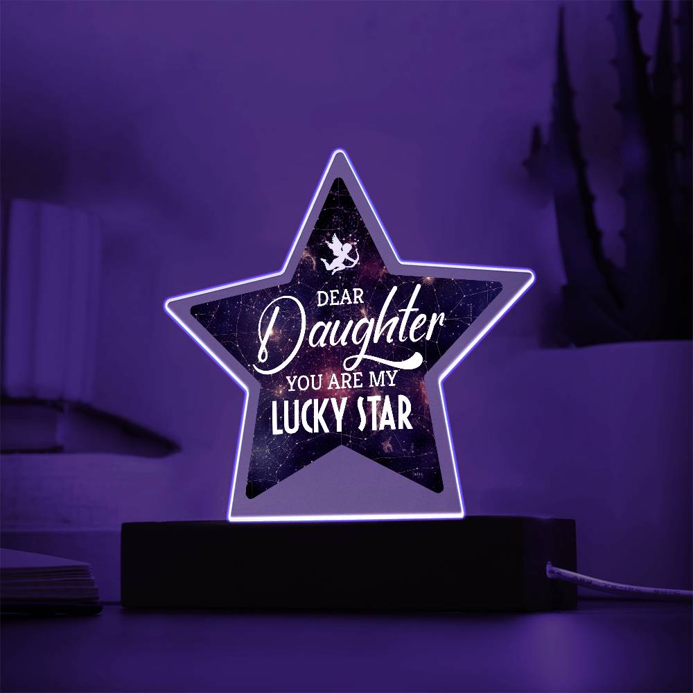 You Are My Lucky Star Printed Star Acrylic Plaque-Express Your Love Gifts