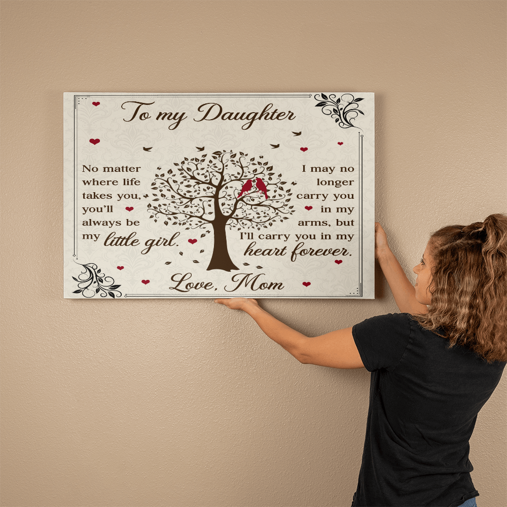 To Daughter From Mom Little Girl Forever-Express Your Love Gifts