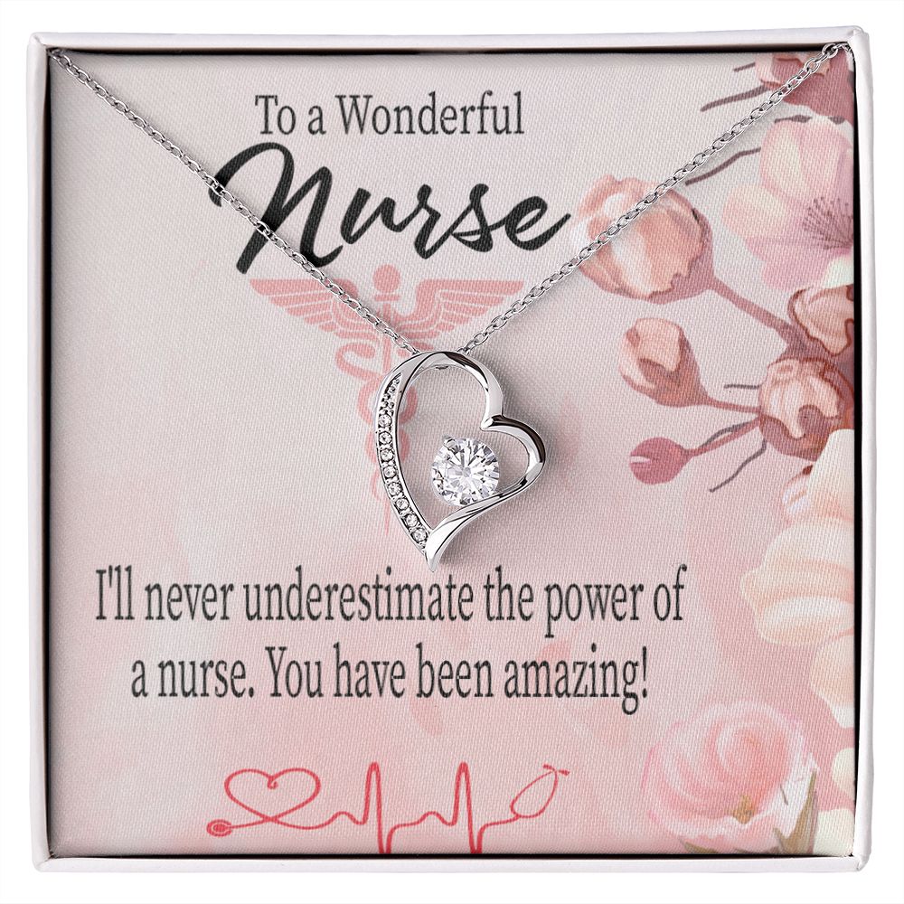 Amazing Nurse Forever Necklace w Message Card-Express Your Love Gifts