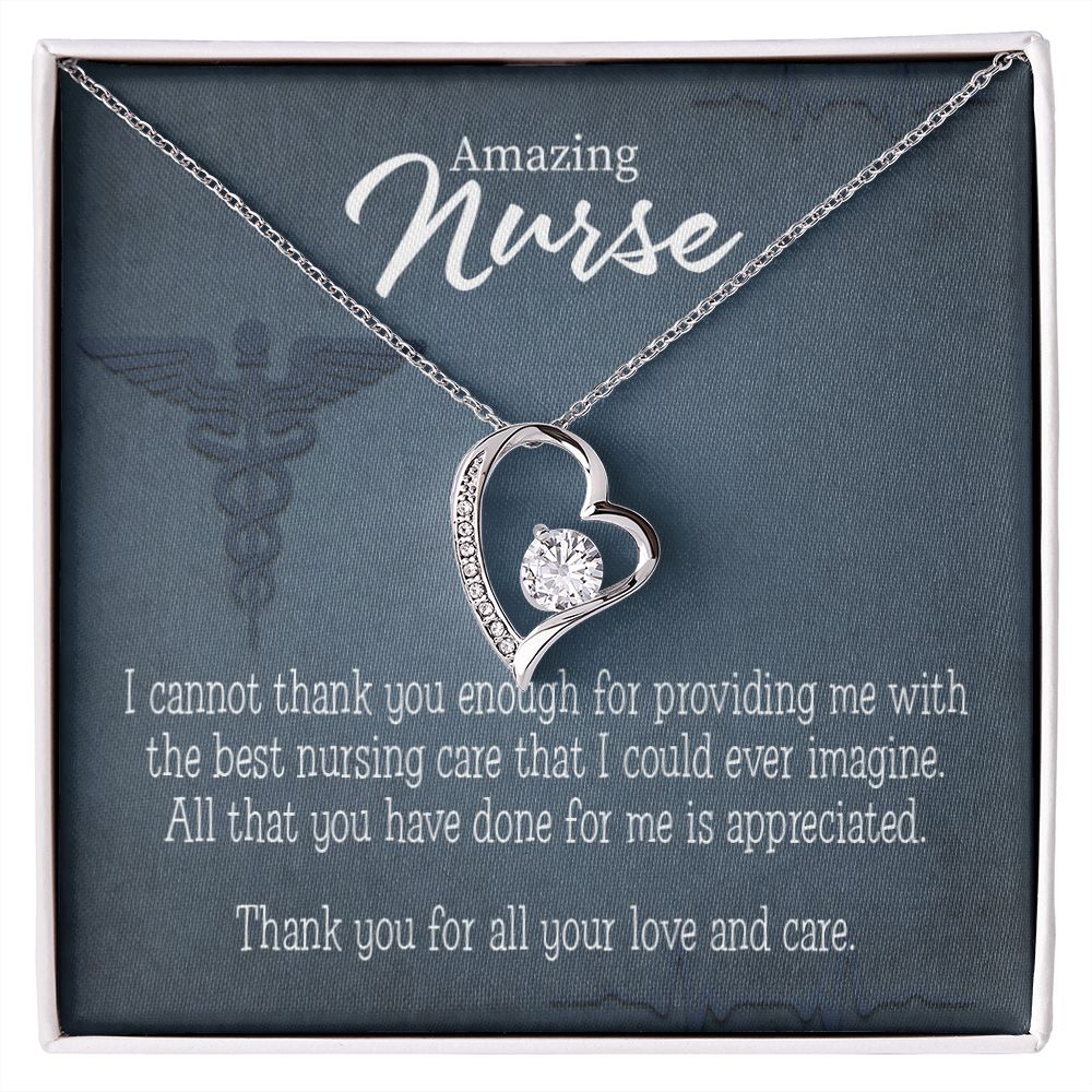 Best Nursing Care Forever Necklace w Message Card-Express Your Love Gifts