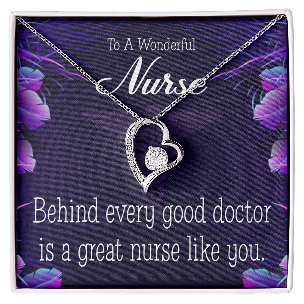 Behind Every Doctor Forever Necklace w Message Card-Express Your Love Gifts