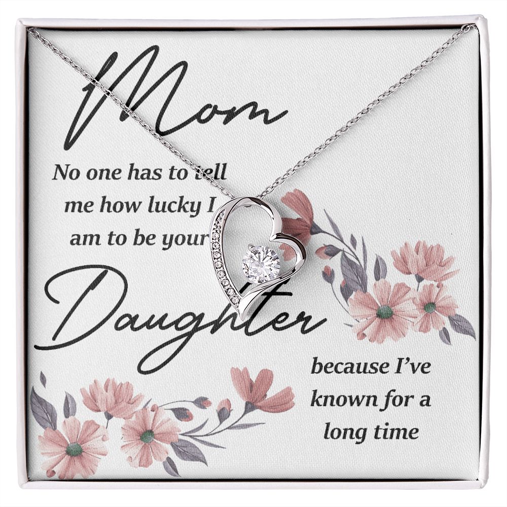 Mom No One Has Tell Me Forever Necklace w Message Card-Express Your Love Gifts