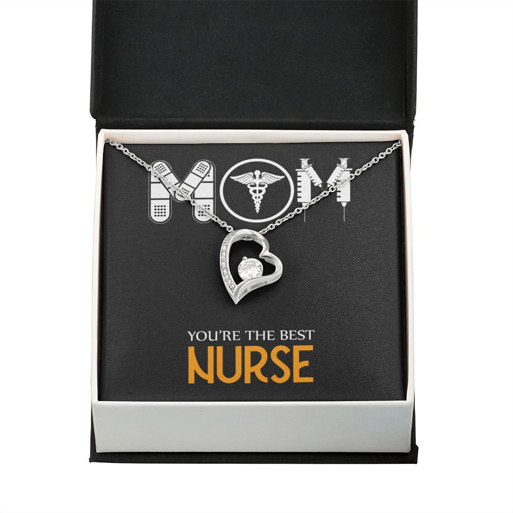 Mom Nurse Forever Necklace w Message Card-Express Your Love Gifts