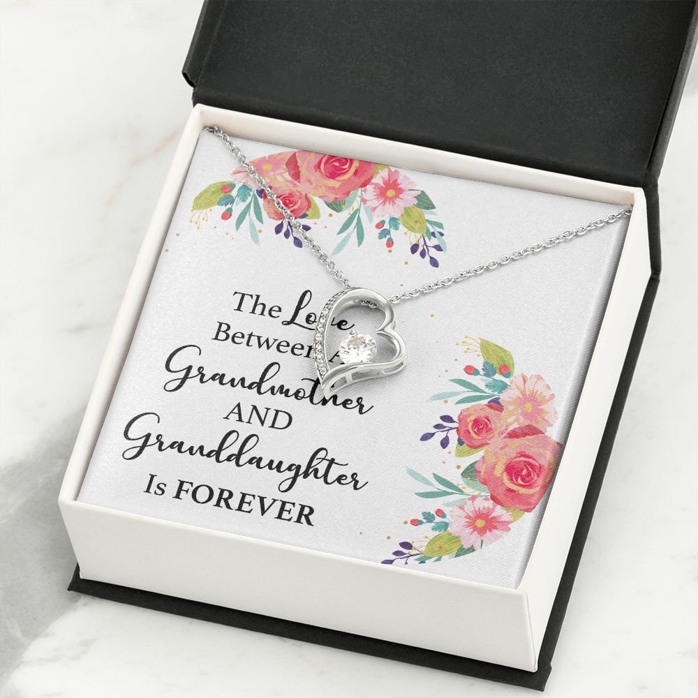 Love between a sale grandmother and granddaughter necklace