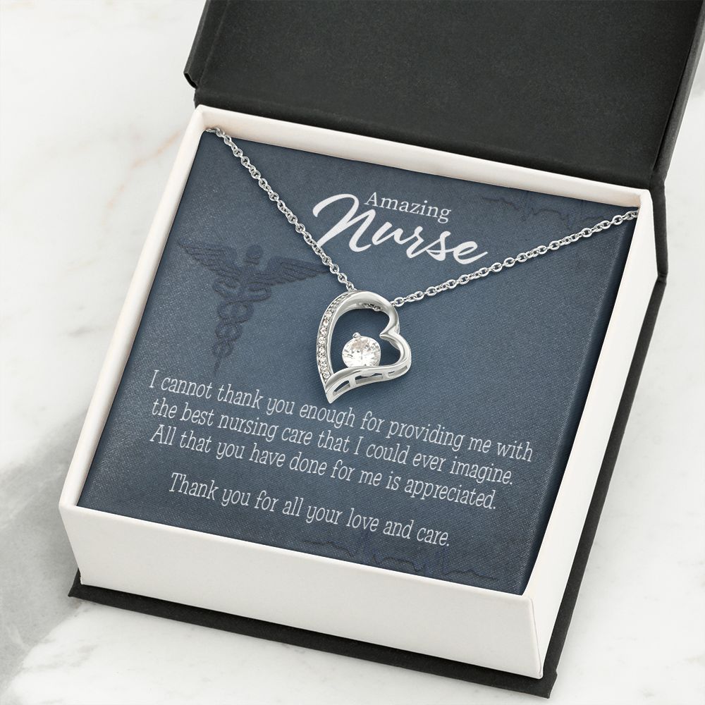 Best Nursing Care Forever Necklace w Message Card-Express Your Love Gifts