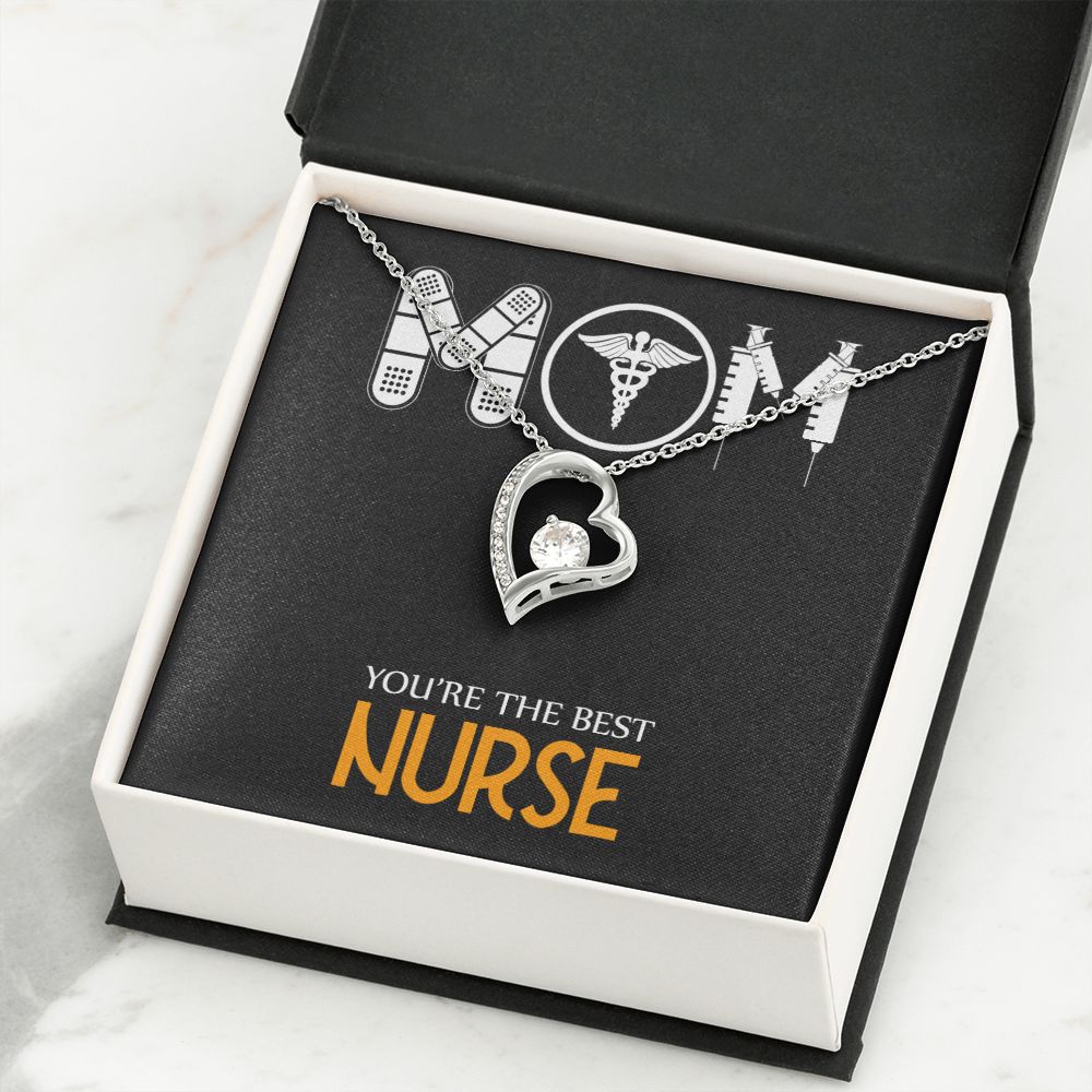 Mom Nurse Forever Necklace w Message Card-Express Your Love Gifts