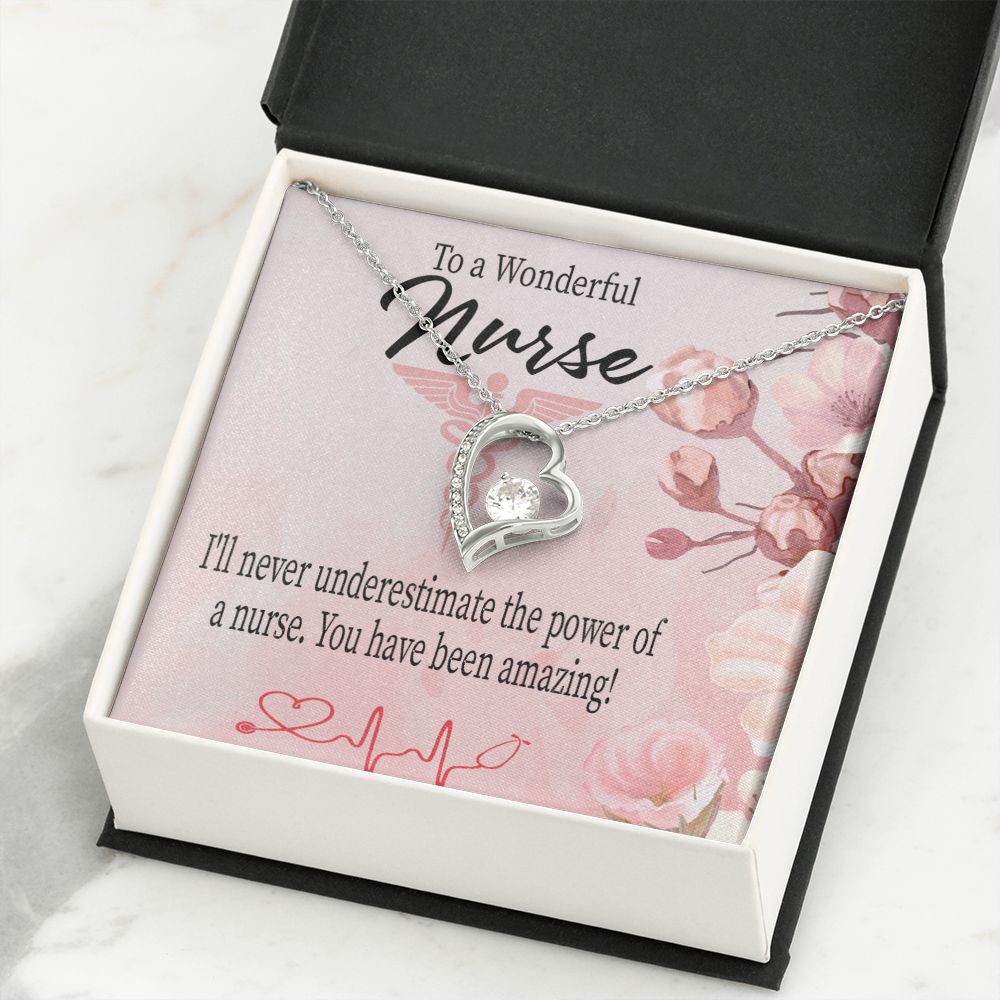 Amazing Nurse Forever Necklace w Message Card-Express Your Love Gifts