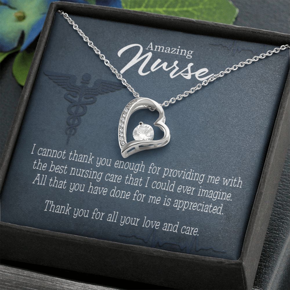 Best Nursing Care Forever Necklace w Message Card-Express Your Love Gifts