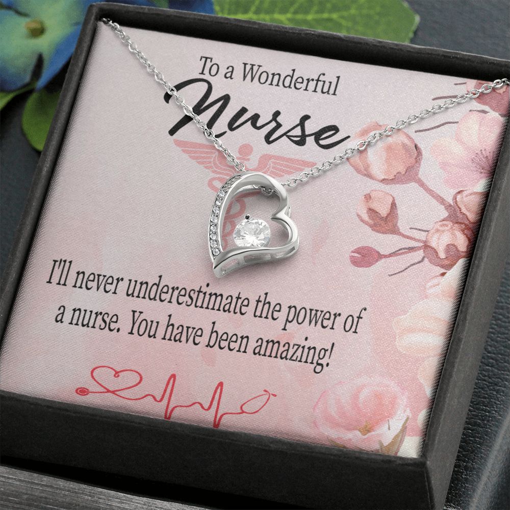 Amazing Nurse Forever Necklace w Message Card-Express Your Love Gifts