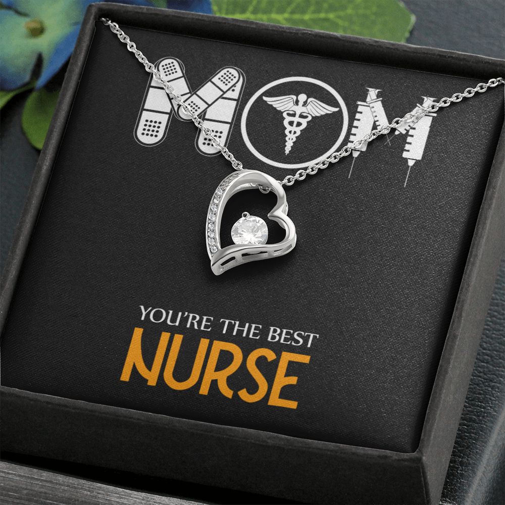 Mom Nurse Forever Necklace w Message Card-Express Your Love Gifts