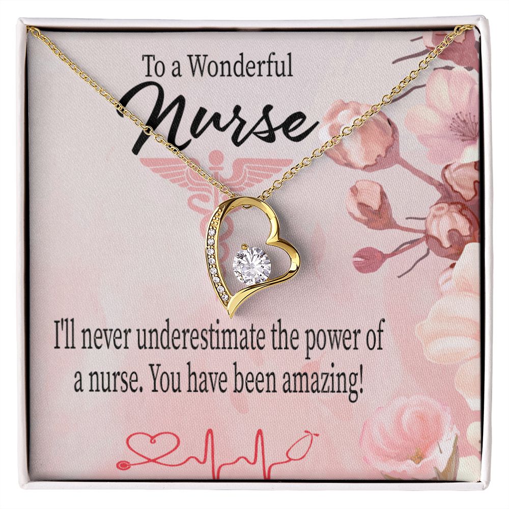 Amazing Nurse Forever Necklace w Message Card-Express Your Love Gifts