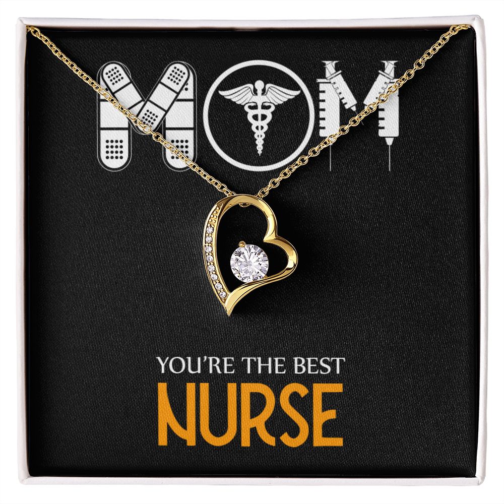 Mom Nurse Forever Necklace w Message Card-Express Your Love Gifts