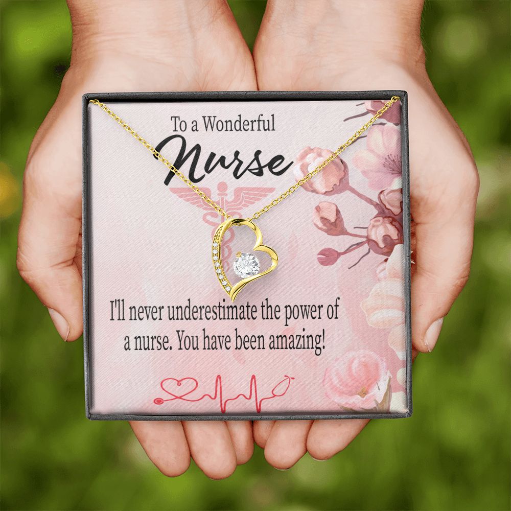 Amazing Nurse Forever Necklace w Message Card-Express Your Love Gifts