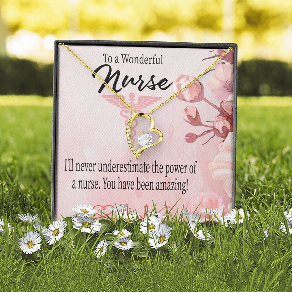 Amazing Nurse Forever Necklace w Message Card-Express Your Love Gifts