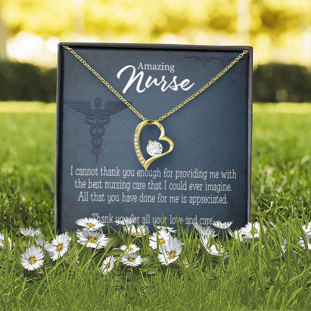 Best Nursing Care Forever Necklace w Message Card-Express Your Love Gifts