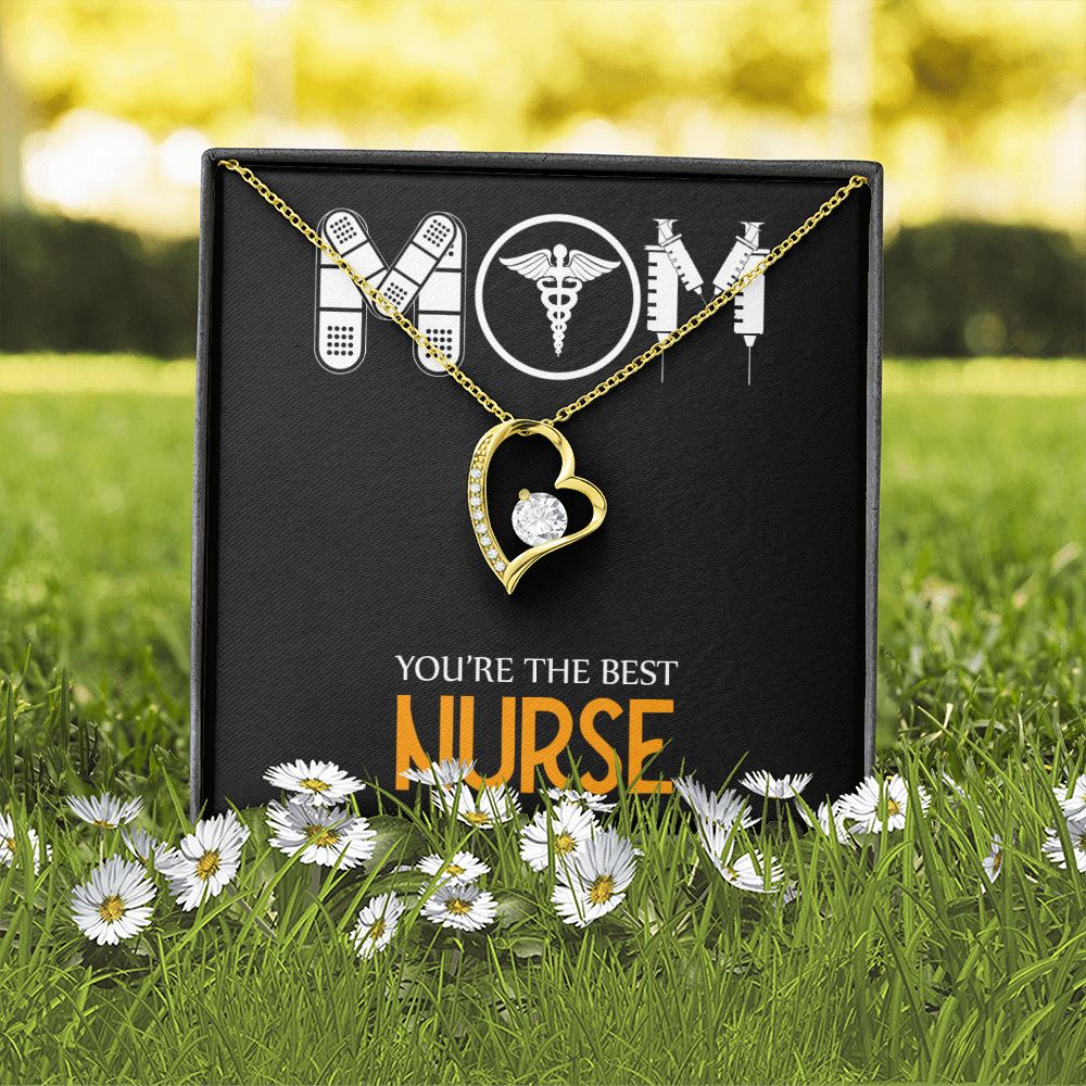 Mom Nurse Forever Necklace w Message Card-Express Your Love Gifts