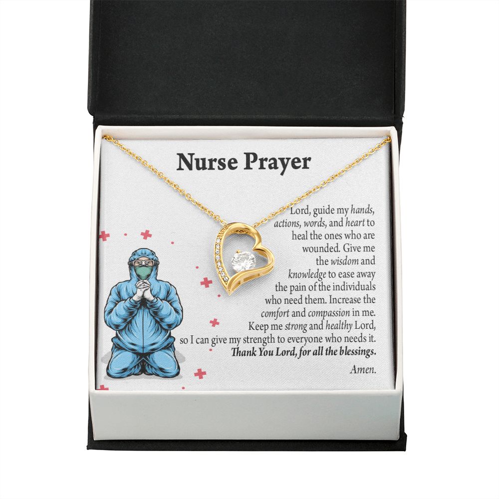 Nurse Prayer Necklace Forever Necklace w Message Card-Express Your Love Gifts