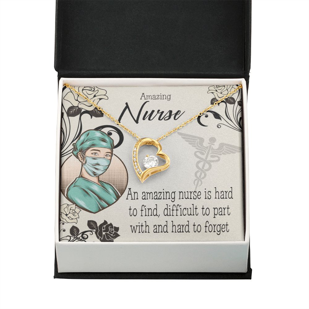 An Amazing Nurse Forever Necklace w Message Card-Express Your Love Gifts