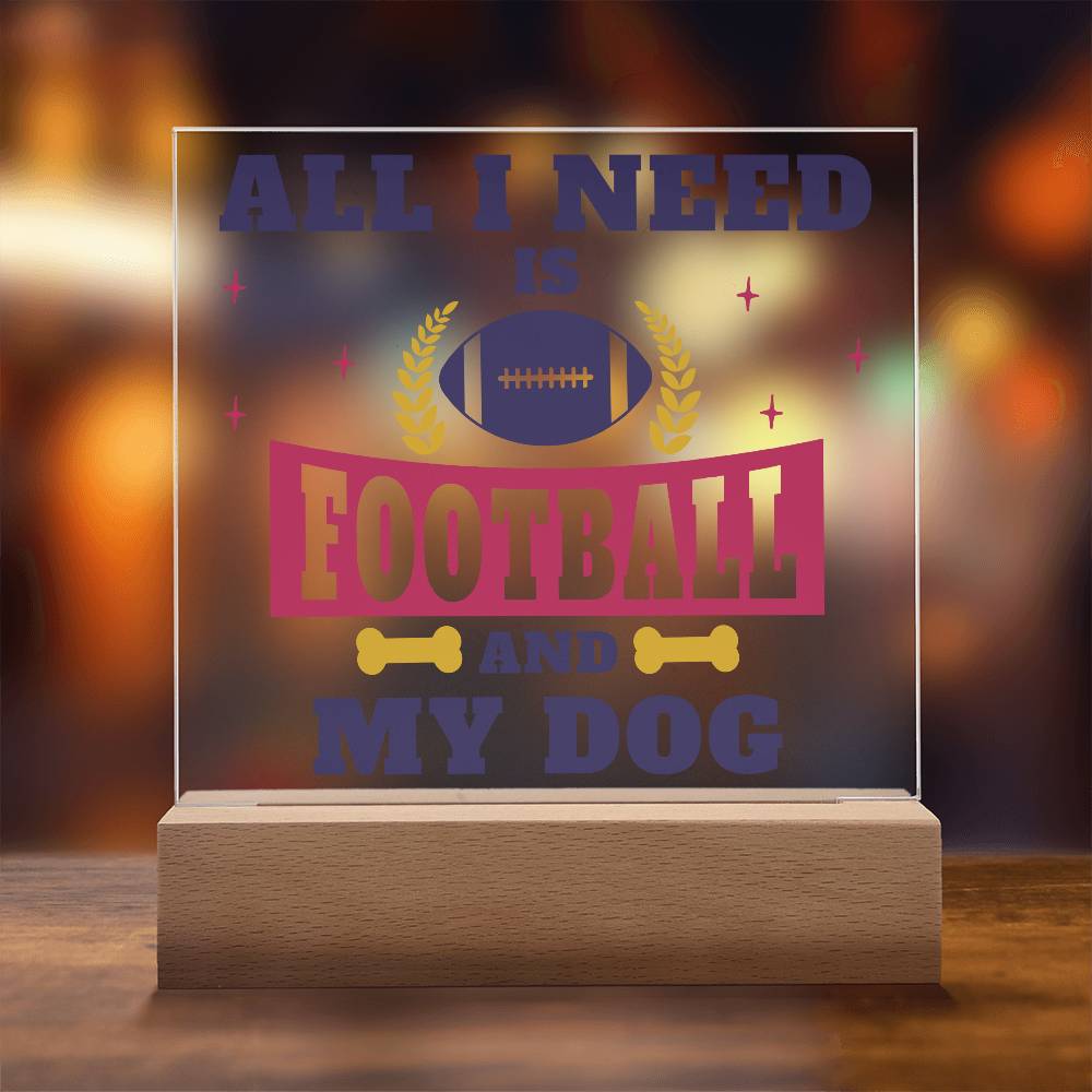 All I Need Printed Square Shaped Acrylic Plaque-Express Your Love Gifts