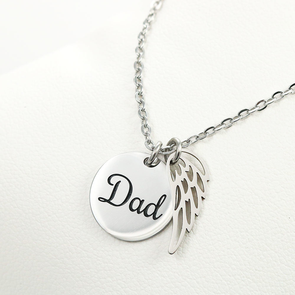 Always Be With You Loss of a Dad Sympathy Gifts Loss of a Parent Remembrance Necklace Memorial Necklace-Express Your Love Gifts