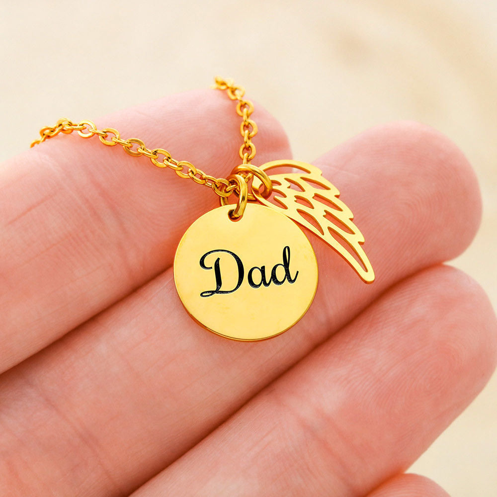 Always Be With You Loss of a Dad Sympathy Gifts Loss of a Parent Remembrance Necklace Memorial Necklace-Express Your Love Gifts