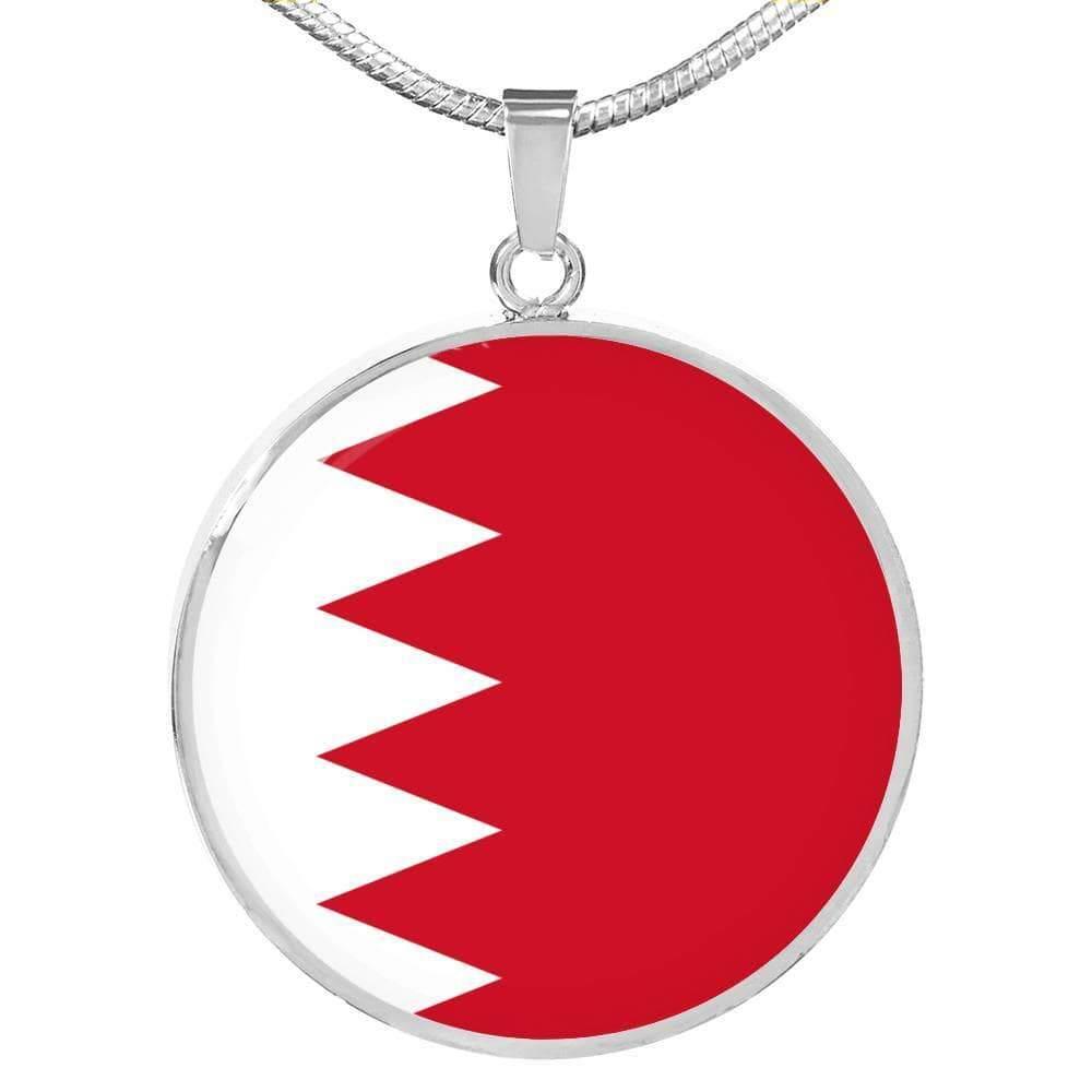 Bahrain Flag Necklace Bahrain Flag Stainless Steel or 18k Gold 18-22" - Express Your Love Gifts