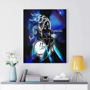 Capricorn Zodiac Horoscope Sign Constellation Canvas Print Astrology Home Decor Ready to Hang Artwork - Express Your Love Gifts
